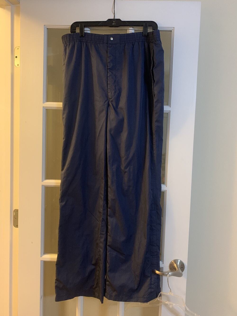 Totes vintage navy rain pants rain rolls right off mens LG